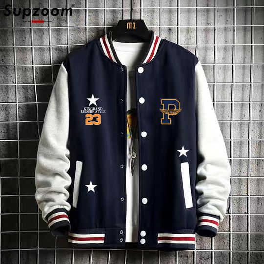 Discover Supzoom New Arrival Fashion Fleece Casual Baseball Uniform Cotton Spliced Regular Rib Sleeve Brand Clothing Bomber Jacket Men