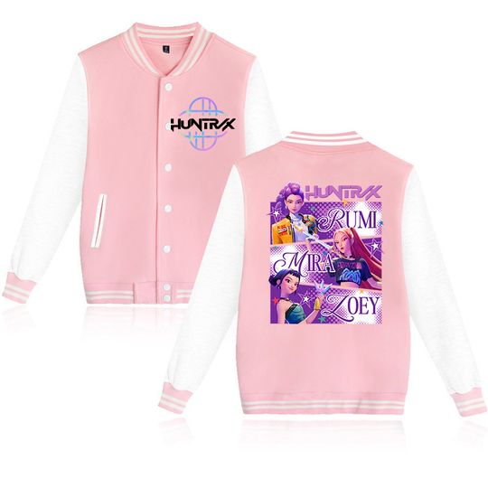 Discover Streetwear Unisex Kpop Demon Hunters Hoodie Children Baseball Jacket Men Women Sweatshirt Kids Boys Girls Jackets College Coats