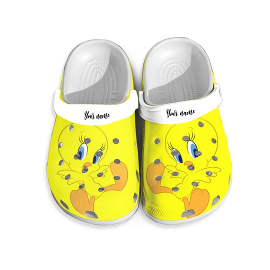 Tweety Bird Clogs, Tweety Bird Sandals, Personalized Slippers For Kid Adult, Funny Sandals Shoes, Comfortable Sandals Slippers