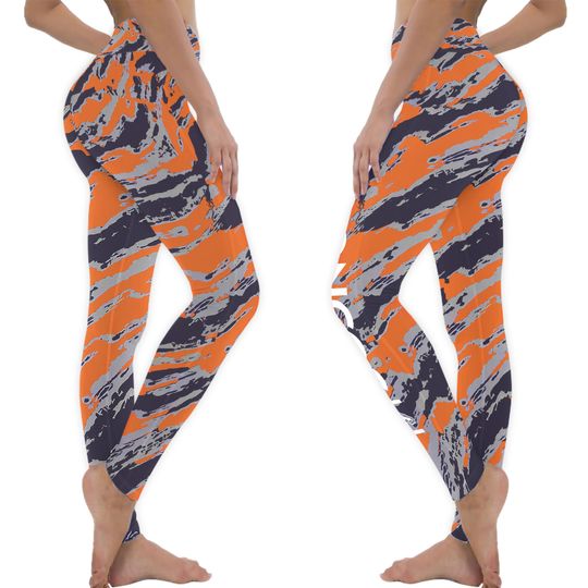 Football Women's Denver Broncos Diagonal Streak Leggings