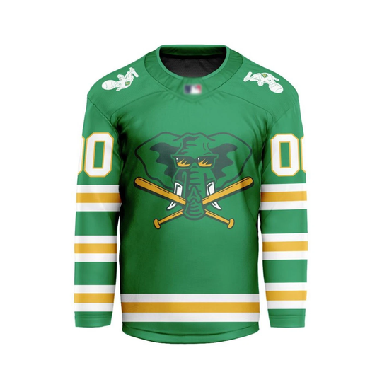 Discover Personalized Oakland Athletics Alternate Hockey Shirt Men's Fan Gear Xmas Gift