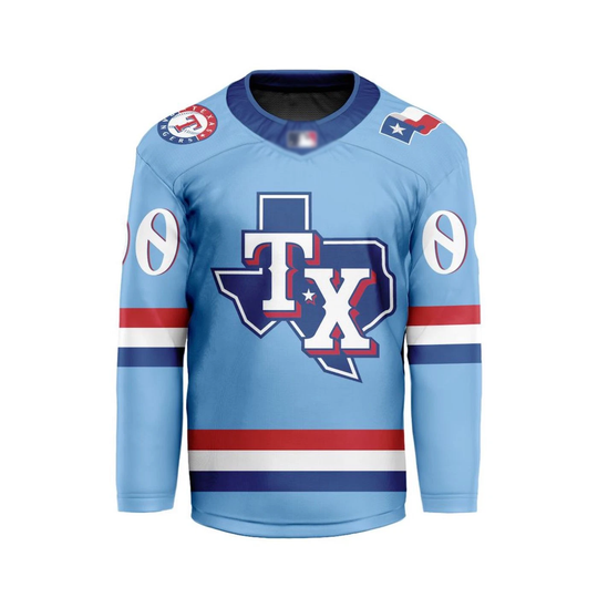 Discover Personalized Texas Rangers Alternate Hockey Shirt Men's Fan Gear Christmas Gift