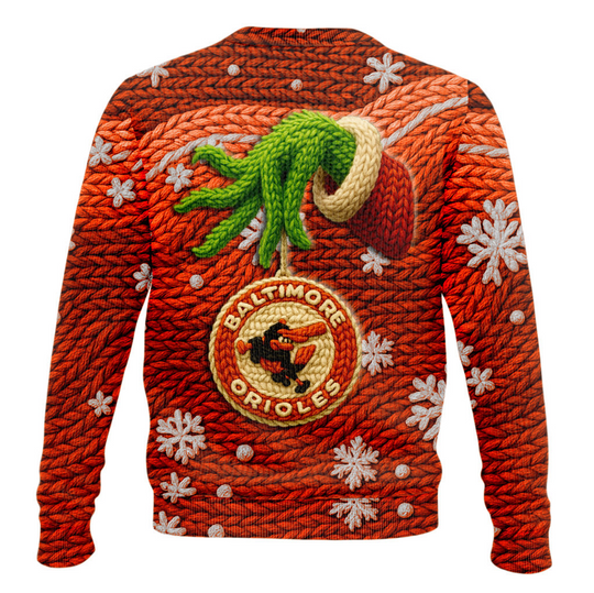 Baltimore Orioles 125th Anniversary Unisex 3D Christmas Ugly Sweater