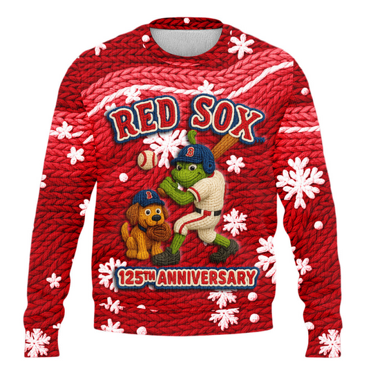 Boston Red Sox 125th Anniversary Unisex Christmas Ugly Sweater