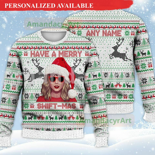 Discover Swift Have A Merry Swift-Mas Ugly Sweater- Custom Swift Christmas 3D Shirt – Ugly Christmas Sweater