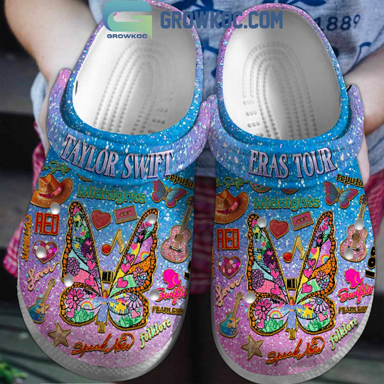 Swift Eras Tour In Christmas Happy Holidays Crocs Clogs