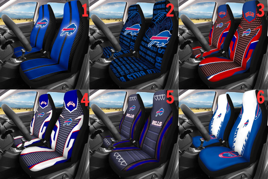 Car Seat Cover Seat Protector 2Pc for Buffalo Bills