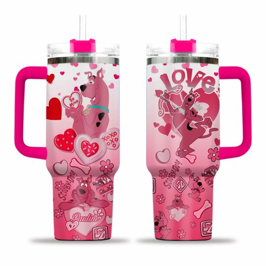 Scooby-Doo Cartoon Tumbler 40oz With Handle