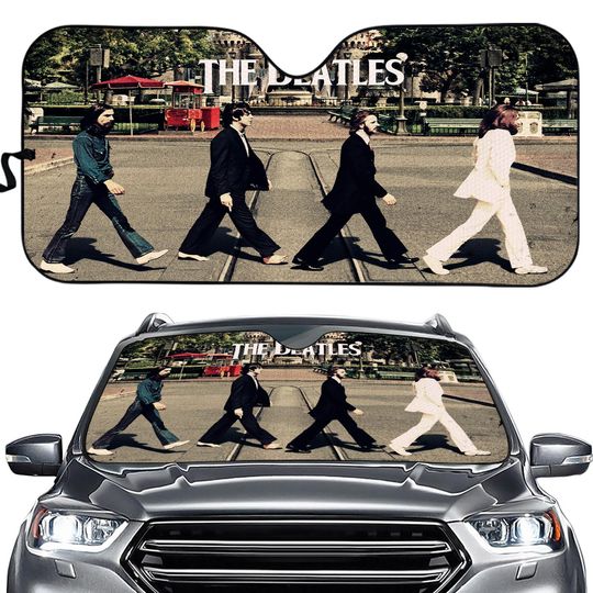 The Beatles Car Auto Sun Shade, Auto Accessories, Rock Band Car Windshield Sunshade