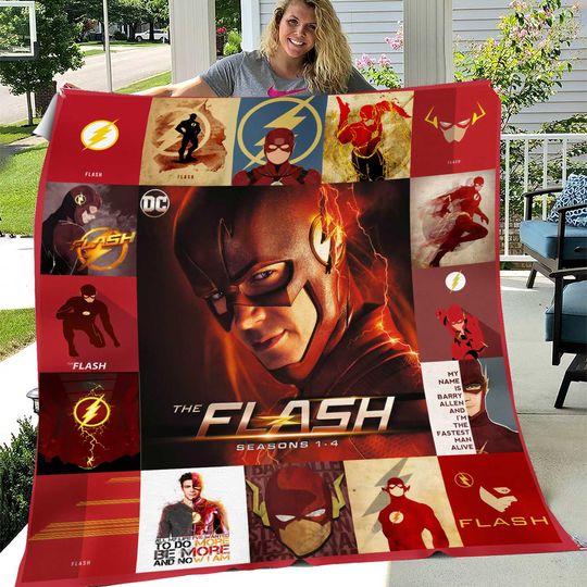 The Flash Quilt Blanket, Gift For Fans