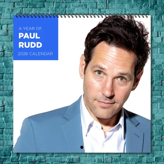 Discover Paul Rudd 2026 Wall Calendar, 12-Month Celebrity Photo Calendar