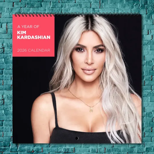 Discover Kim Kardashian 2026 Wall Calendar, 12-Month Star Wall Calendar