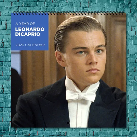 young Leonardo DiCaprio 2026 Wall Calendar, 12-Month Celebrity Photo Calendar