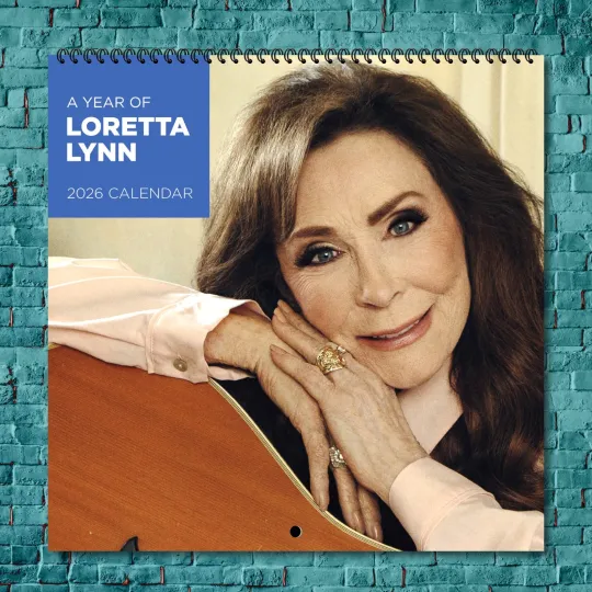 Discover Loretta Lynn 2026 Wall Calendar, 12-Month Star Wall Calendar