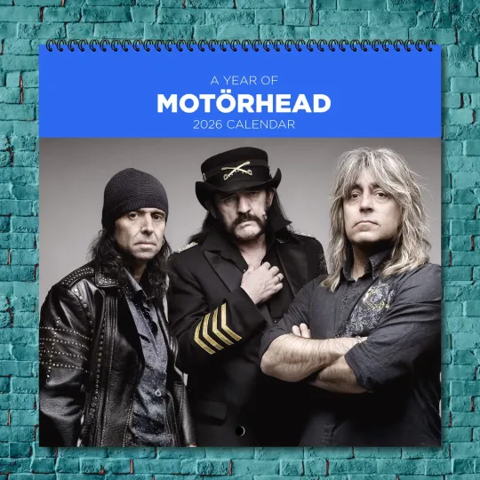 Discover Motörhead 2026 Wall Calendar, 12-Month Celebrity Calendar Fan Gift