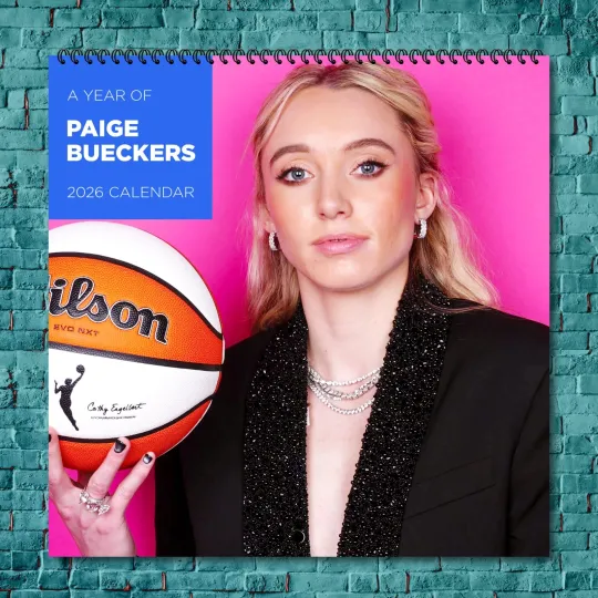 Discover Paige Bueckers 2026 Wall Calendar, 12-Month Celebrity Photo Calendar