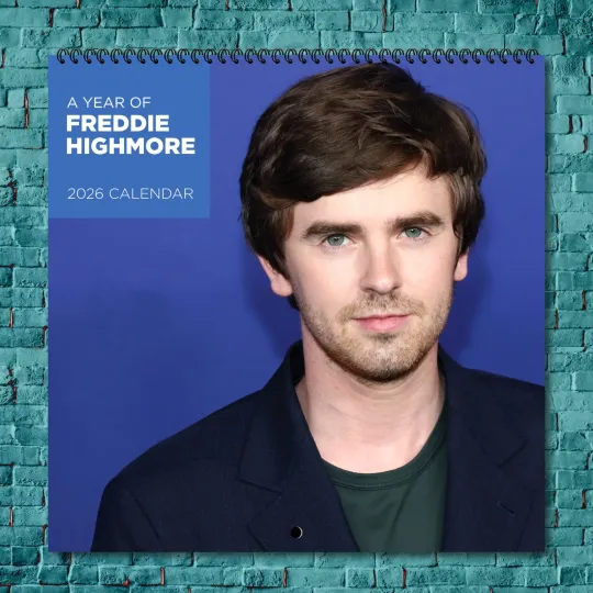 Discover Freddie Highmore 2026 Wall Calendar, 12-Month Star Collection