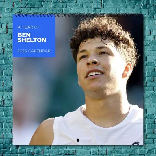 Discover Ben Shelton 2026 Wall Calendar, 12-Month Sports & Celebrity Fan Collectible