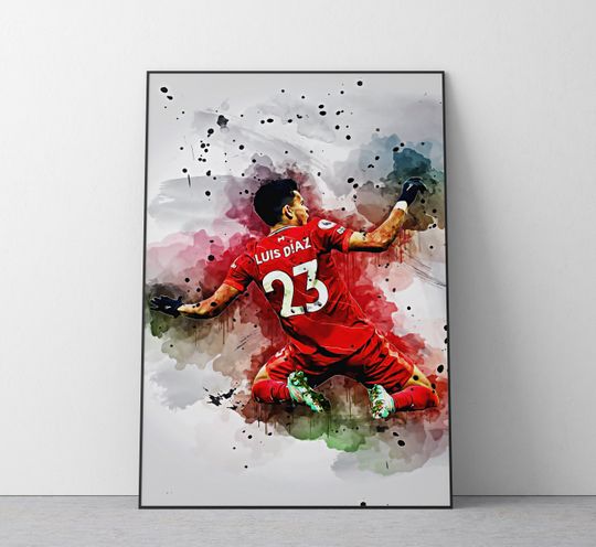Discover Luis Diaz Poster | Football Wall Art Print | Ref #374