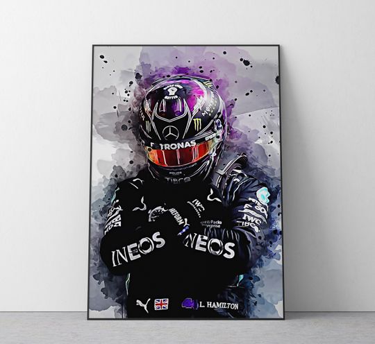 Discover Lewis Hamilton F1 Print: Formula One Poster (Digital Download)