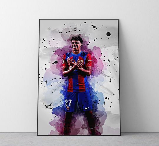 Discover Lamine Yamal Poster | Framed or Unframed | Wall Art | Ref #603