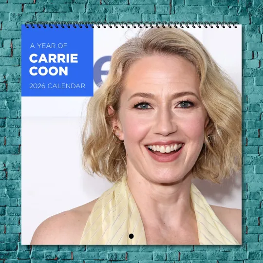 Discover Carrie Coon 2026 Wall Calendar, 12-Month Celebrity Fan Gift for Collectors