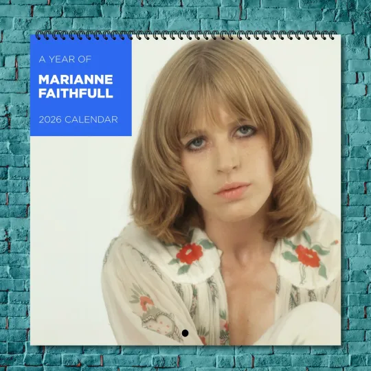 Discover Marianne Faithfull 2026 Wall Calendar, 12-Month Celebrity Calendar Fan Gift