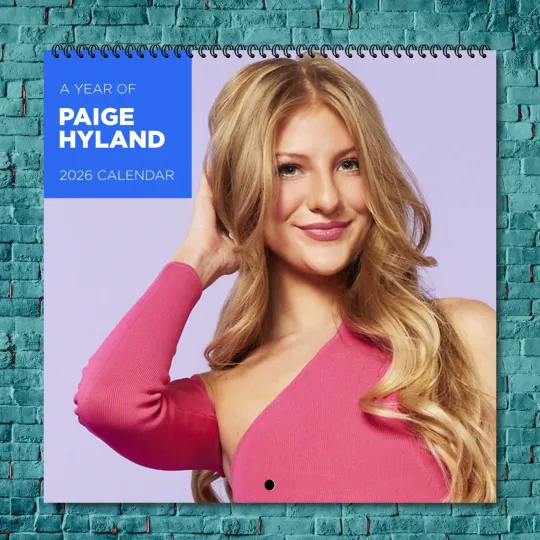 Discover Paige Hyland 2026 Wall Calendar, 12-Month Celebrity Photo Gift for Fans