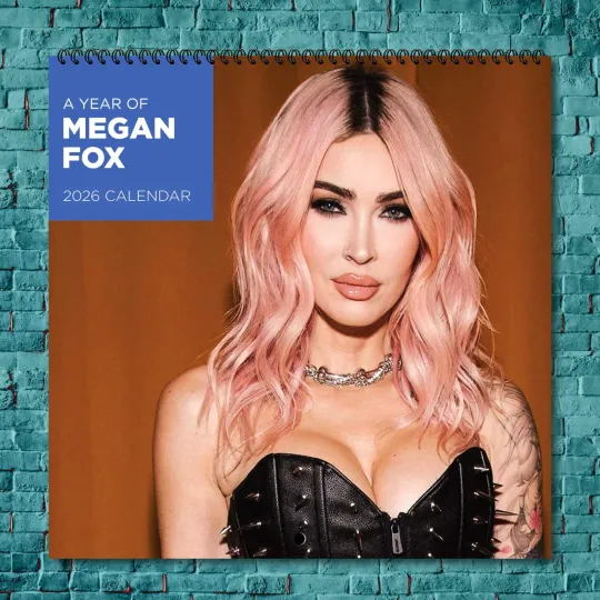 Megan Fox 2026 Wall Calendar, 12-Month Celebrity Photo Calendar