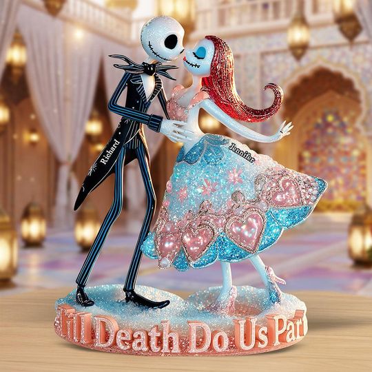 Personalized Jack & Sally Acrylic Plaque | Halloween Anniversary Gift, Couple Gift, Gift For Love Anniversary