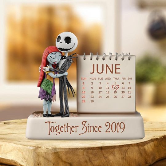Discover Personalized Jack & Sally Acrylic Plaque | Halloween Anniversary Gift, Couple Gift, Gift For Love Anniversary