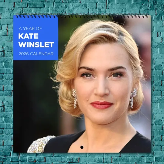 Discover Kate Winslet 2026 Wall Calendar, 12-Month Celebrity Photo Calendar