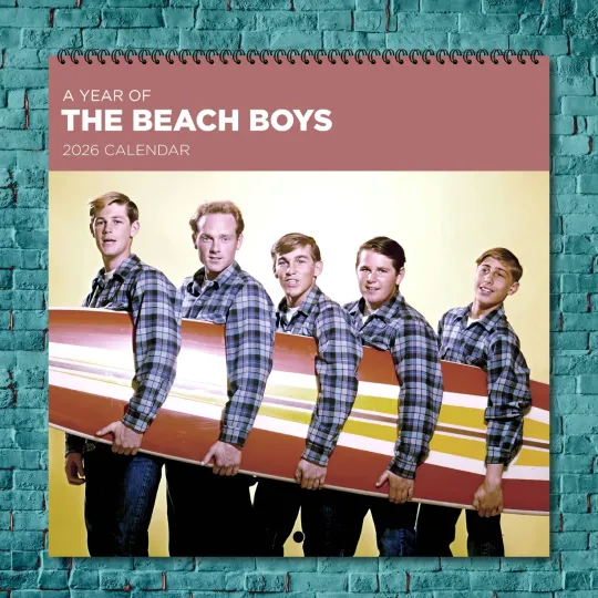 Discover The Beach Boys 2026 Wall Calendar, 12-Month Celebrity Photo Calendar