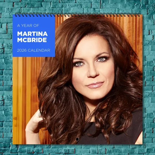 Discover Martina McBride 2026 Wall Calendar, 12-Month Celebrity Photo Gift for Fans