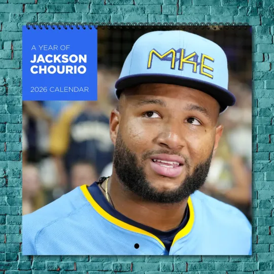 Discover Jackson Chourio 2026 Wall Calendar, 12-Month Celebrity Fan Gift Collection