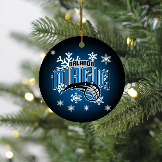 Discover Orlando Basketball Magic Team Christmas Ceramic Ornament Gift Decor