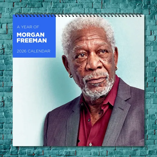 Discover Morgan Freeman 2026 Wall Calendar, 12-Month Celebrity Fan Gift