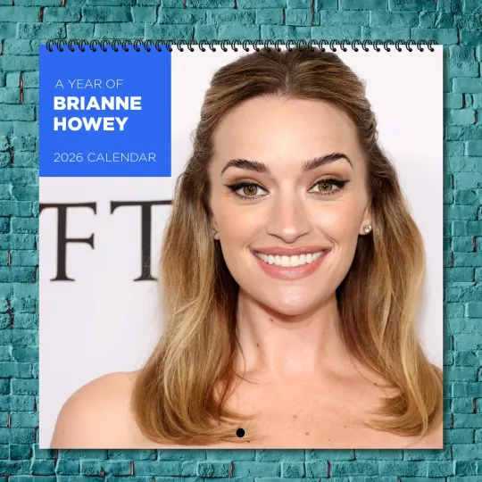 Discover Brianne Howey 2026 Wall Calendar, 12-Month Celebrity Fan Gift for Collectors