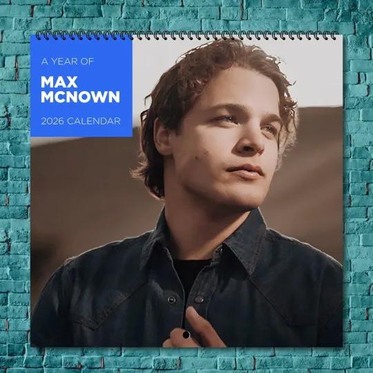 Discover Max McNown 2026 Wall Calendar, 12-Month Celebrity Fan Gift