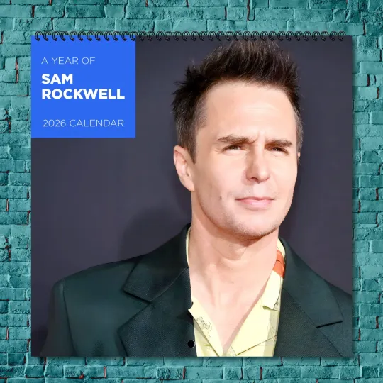 Discover Sam Rockwell 2026 Wall Calendar 12-Month Celebrity Photo Calendar