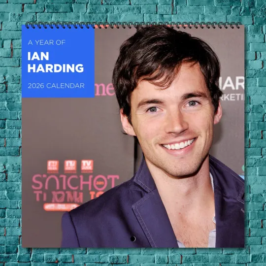 Discover Ian Harding 2026 Wall Calendar, 12-Month Celebrity Calendar Fan Gift