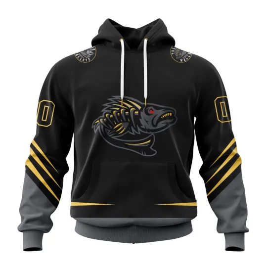 Discover Personalized Toledo Walleye BoneFish Men's Fan Gear Hoodie, Long Sleeve Shirt