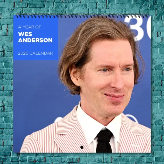Wes Anderson 2026 Wall Calendar, 12-Month Calendar Fan Gift
