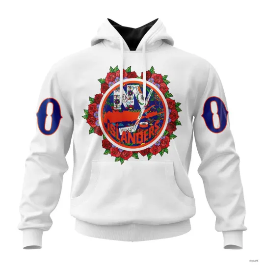 Discover Personalized New York Islanders Hoodie Specialized Unisex Kits Dia De Muertos