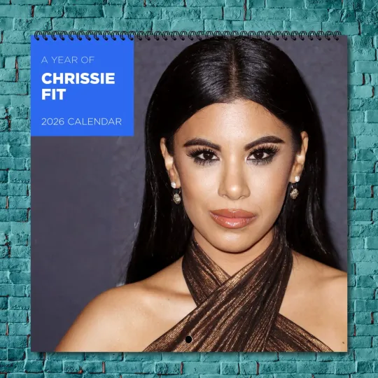 Discover Chrissie Fit 2026 Wall Calendar 12-Month Celebrity Photo Calendar
