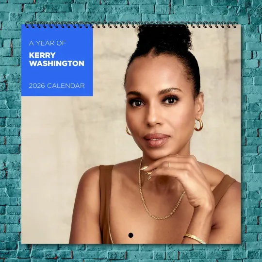Discover Kerry Washington 2026 Wall Calendar, 12-Month Celebrity Photo Calendar