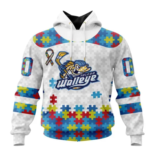 Discover Personalized Toledo Walleye Autism Awareness Hoodie