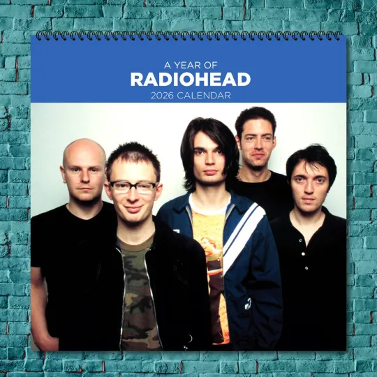 Discover Radiohead 2026 Wall Calendar, 12-Month Celebrity Photo Calendar
