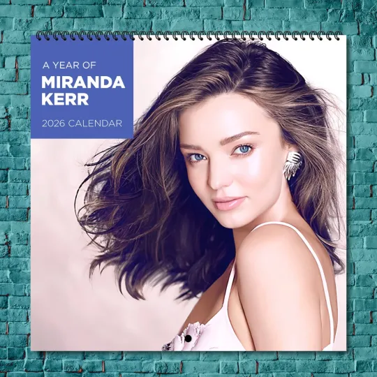 Discover Miranda Kerr 2026 Wall Calendar, 12-Month Celebrity Photo Calendar