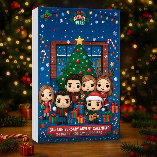 Friends TV Show Acrylic Advent Calendar 2025, Central Perk Christmas Gift, Holiday Surprise Set